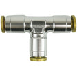 Proflow Fitting, Push To Connect Nylon Tube, Tee 3/16in. Nylon Tube, Silver - PFE855-02S PFE855-02S