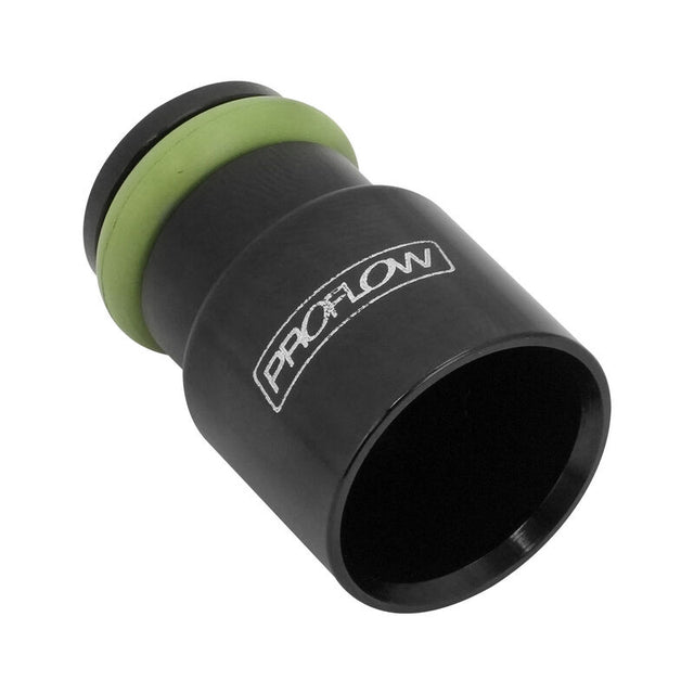 Proflow Aluminium Fuel Injector Adaptor, Converts Extended Tip Injector to Standard Length, 14mm, Black - PFE892BK PFE892BK