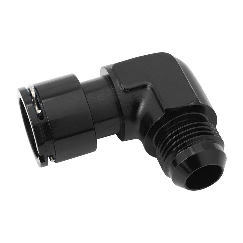 Proflow Water Line Fitting, Suit GM LSA Supercharger, Clip-On Female to AN10 Male, 90 Deg - PFE895-01 PFE895-01