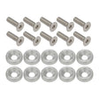 Proflow Billet Dress Up & Fender Washer Kits, M6 x 20mm, Polished, 10-Pack - PFE900-01P PFE900-01P
