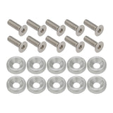 Proflow Billet Dress Up & Fender Washer Kits, M6 x 20mm, Polished, 10-Pack - PFE900-01P PFE900-01P