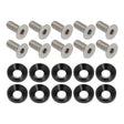 Proflow Billet Dress Up & Fender Washer Kits, M8 x 20mm, Black, 10-Pack - PFE900-02BK PFE900-02BK