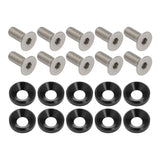 Proflow Billet Dress Up & Fender Washer Kits, M8 x 20mm, Black, 10-Pack - PFE900-02BK PFE900-02BK