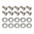 Proflow Billet Dress Up & Fender Washer Kits, M8 x 20mm, Polished, 10-Pack - PFE900-02P PFE900-02P