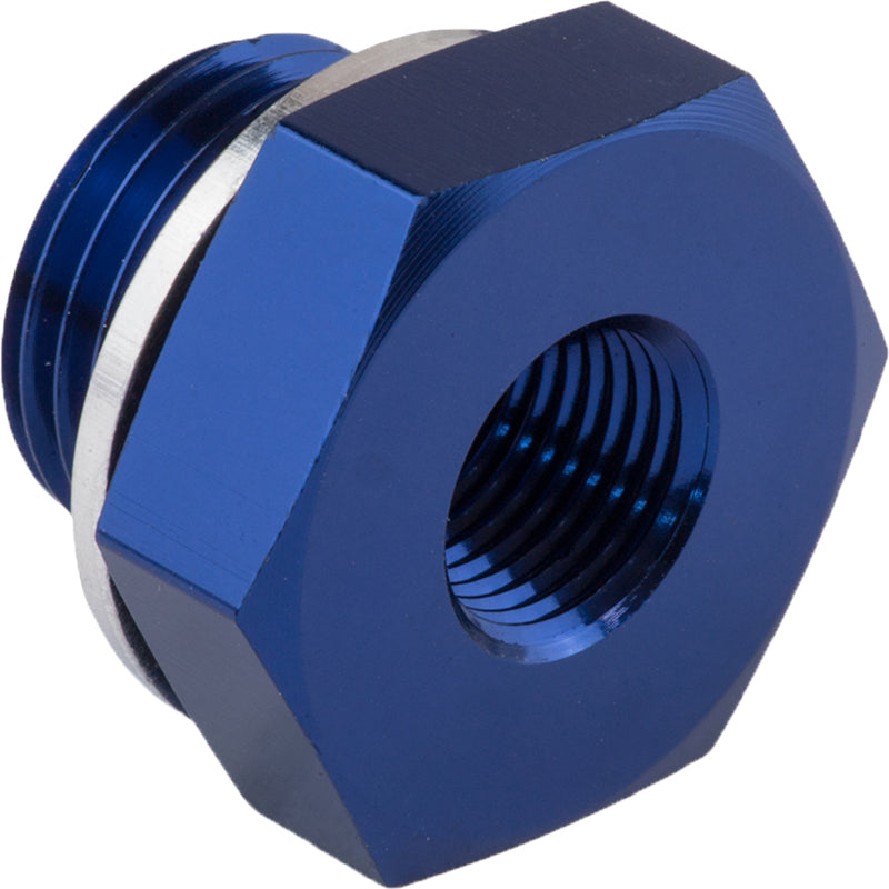 Proflow Fitting Metric Port Reducer M12 x 1.50 To 1/8in. Fitting NPT, Blue - PFE912-M12-02 PFE912-M12-02