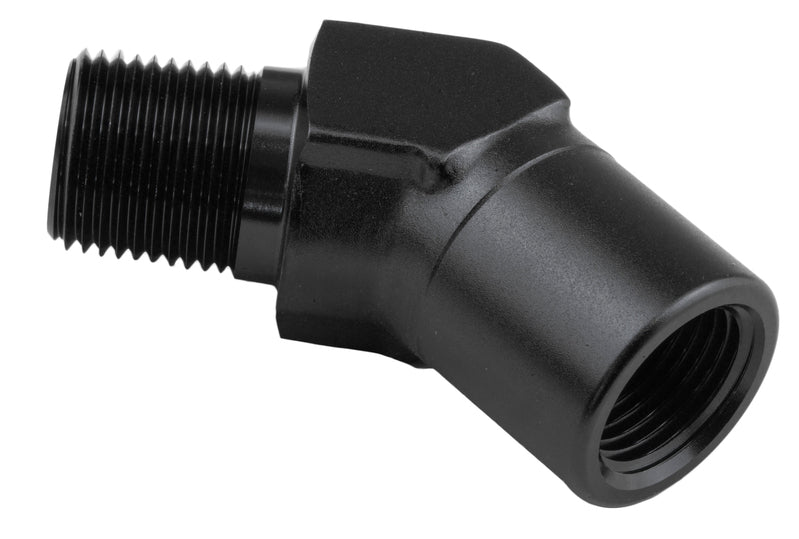 Proflow 45 Degree Coupler Female - Male Elbow 1/4in. NPT, Black - PFE915-04BK PFE915-04BK