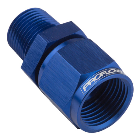Proflow Female Adaptor -03AN Straight Swivel To 1/8in. NPT, Blue - PFE916-03-02 PFE916-03-02