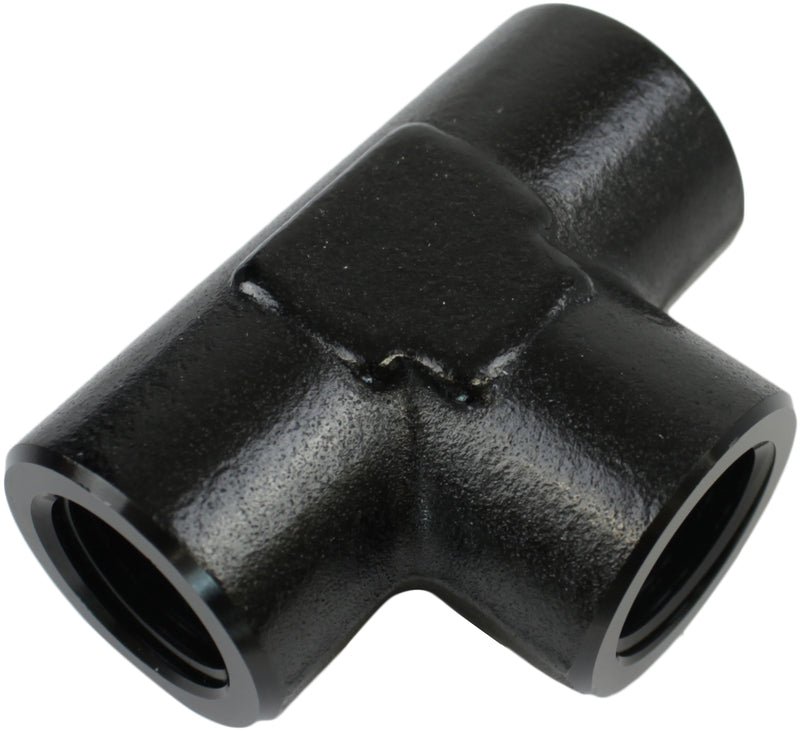 Proflow Female Adaptor Pipe Tee 3/8in. NPT, Black - PFE917-06BK PFE917-06BK