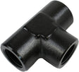 Proflow Female Adaptor Pipe Tee 1/2in. NPT, Black - PFE917-08BK PFE917-08BK