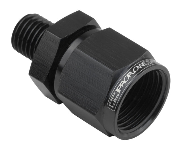 Proflow Female Adaptor -10AN Straight Swivel 18mm x 1.50, Black - PFE918-10-M18BK PFE918-10-M18BK