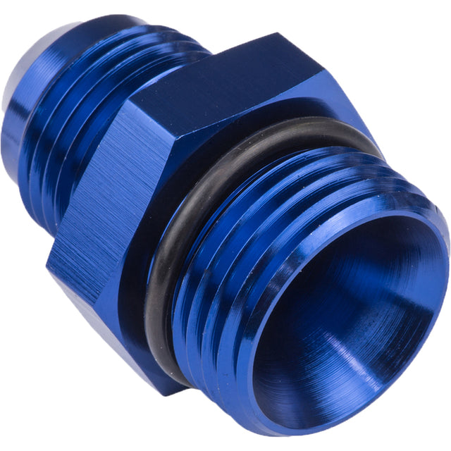 Proflow Fitting Straight Adaptor -04AN To -06AN O-Ring Port, Blue - PFE920-04-06 PFE920-04-06