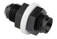 Proflow Fitting, Fuel Cell Male bulkhead -12AN, Black - PFE921-12BK PFE921-12BK