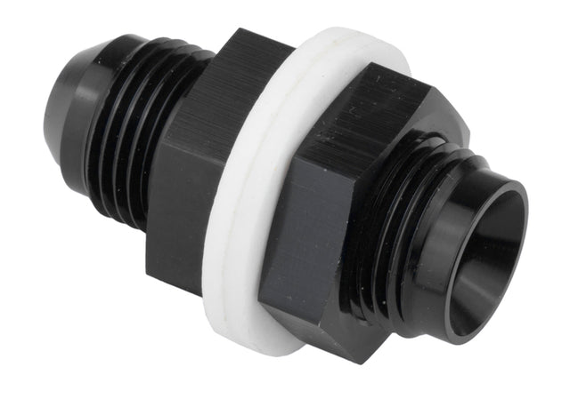 Proflow Fitting, Fuel Cell Male bulkhead -12AN, Black - PFE921-12BK PFE921-12BK