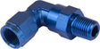 Proflow Adaptor Male -03AN 90 Degree To 1/8in. NPT Swivel, Blue - PFE923-03-02 PFE923-03-02