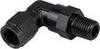 Proflow Adaptor Male -12AN 90 Degree To 1/2in. NPT Swivel, Black - PFE923-12-08BK PFE923-12-08BK