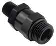 Proflow Fitting Male 1/8in. NPT To Fitting Male -06AN O-Ring Swivel, Black - PFE928-06-02BK PFE928-06-02BK