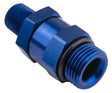 Proflow Fitting Male 1/8in. NPT To Fitting Male -06AN O-Ring Swivel, Blue - PFE928-06-02 PFE928-06-02