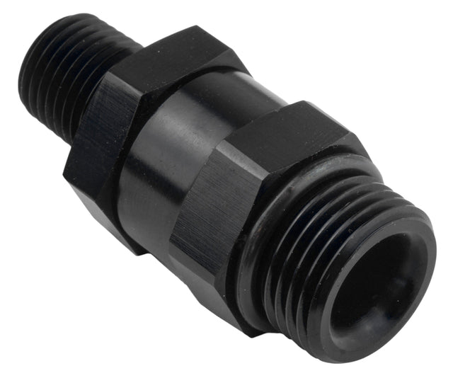 Proflow Fitting Male 3/8in. NPT To Fitting Male -10AN O-Ring Swivel, Black - PFE928-10-06BK PFE928-10-06BK