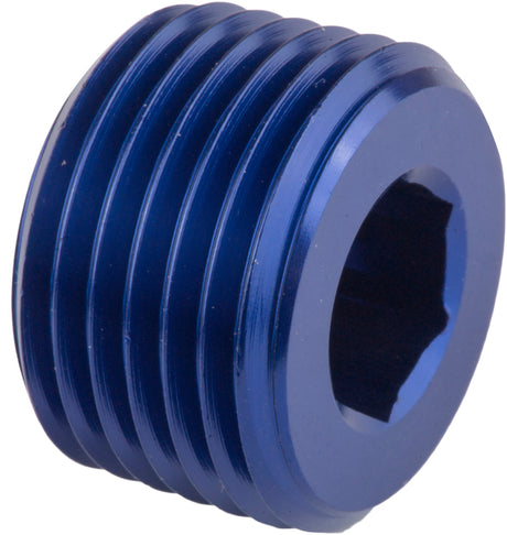 Proflow Fitting Aluminium Socket Plug 1in. NPT, Blue - PFE932-16 PFE932-16