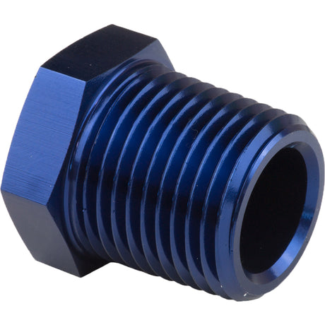 Proflow Fitting Aluminium Hex Head Plug 3/4in. NPT, Blue - PFE933-12 PFE933-12