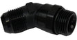 Proflow Adaptor Male -12AN 45 Degree To -12AN Thread Swivel, Black - PFE948-12BK PFE948-12BK