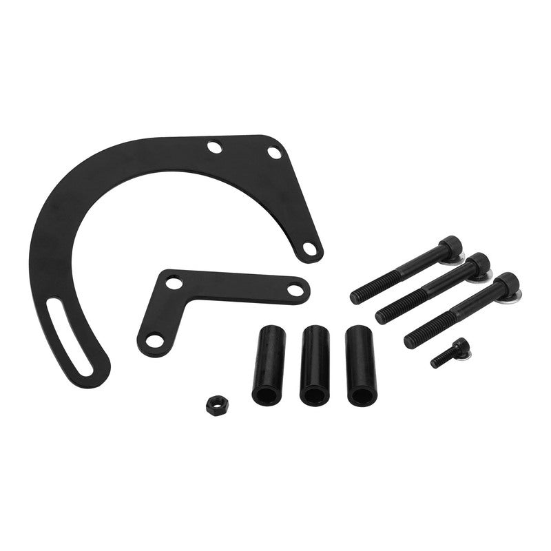 Proflow Alternator Bracket Kit, For Chevrolet Small Block, Low Mount, Short Water Pump, Steel, Black - PFEAB327350-BK PFEAB327350-BK