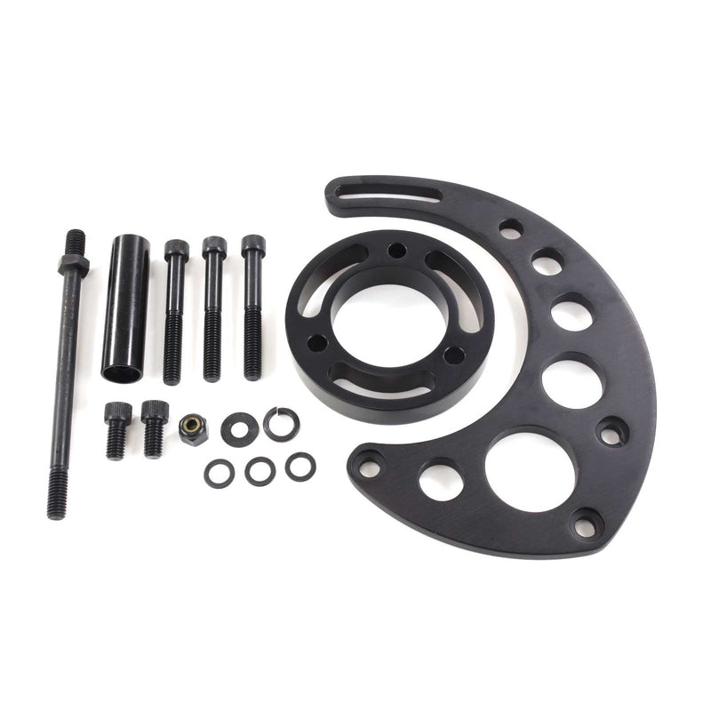 Proflow Aluminium Alternator Bracket Kit, For Chevrolet BB Long Pump, Top Mount , Driver Side, Black, Kit - PFEABBC9123BK PFEABBC9123BK