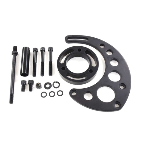 Proflow Aluminium Alternator Bracket Kit, For Chevrolet BB Long Pump, Top Mount , Driver Side, Black, Kit - PFEABBC9123BK PFEABBC9123BK