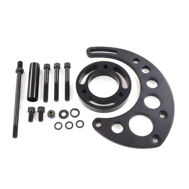 Proflow Aluminium Alternator Bracket Kit, For Chevrolet BB Long Pump, Top Mount , Driver Side, Black, Kit - PFEABBC9123BK PFEABBC9123BK