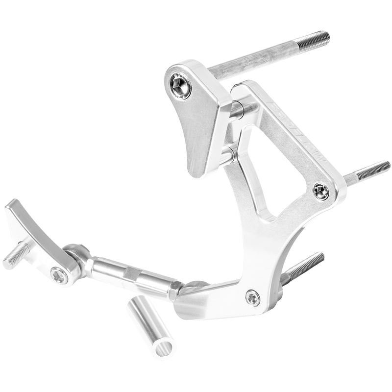 Proflow Alternator Bracket Kit, Aluminium For Ford V8 Cleveland 302 351C Drivers Side Mid Mount, Silver - PFEABCLEV01 PFEABCLEV01