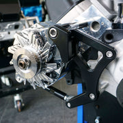 Proflow Alternator Bracket Kit, Aluminium For Ford V8 Cleveland 302 351C Drivers Side Mid Mount, Silver - PFEABCLEV01