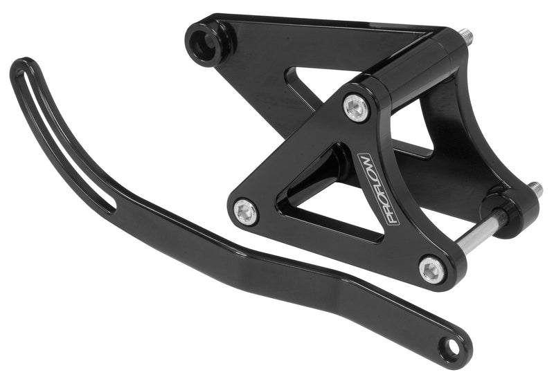 Proflow Alternator Bracket Kit, Aluminium For Holden V8 Torana Drivers Side Mount V8, Black - PFEABHOL03BK PFEABHOL03BK