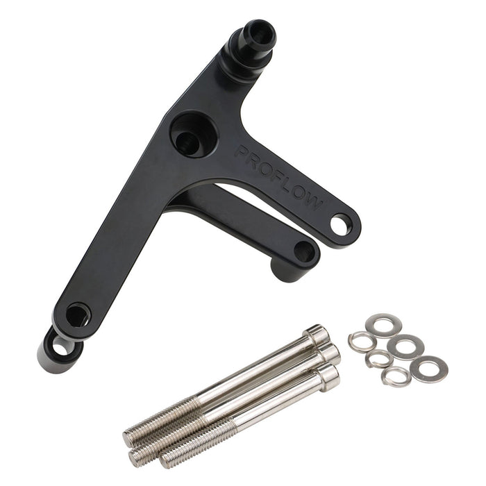 Proflow Alternator Bracket Kit, Aluminium GM For Holden VT-VZ Commodore LS1 LS2, Black - PFEABHOL04BK