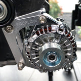 Proflow Alternator Bracket Kit, Aluminium GM For Holden VT-VZ Commodore LS1 LS2, Silver - PFEABHOL04P