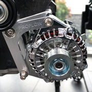 Proflow Alternator Bracket Kit, Aluminium GM For Holden VT-VZ Commodore LS1 LS2, Silver - PFEABHOL04P