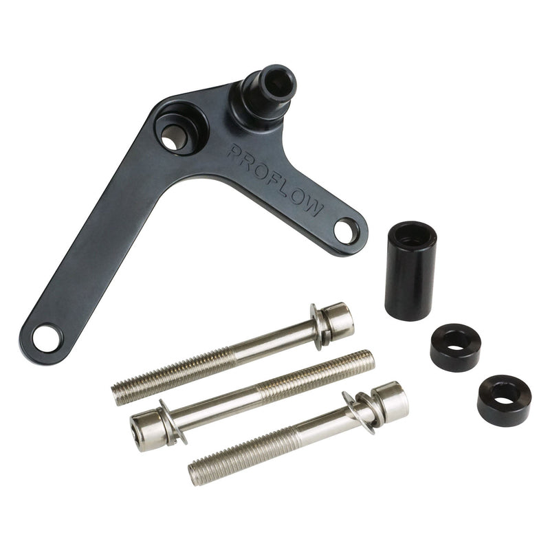 Proflow Alternator Bracket Kit, Aluminium GM For Holden VE-VF Commodore LS3/L92, Black - PFEABHOL05BK PFEABHOL05BK
