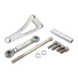 Proflow Alternator Bracket, For Chevrolet Small Block, Drivers Side, Long Water Pump, Top Mount, Silver Anodised - PFEABSBC03 PFEABSBC03