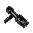 Proflow Hose End Air Conditioning 304 Stainless Straight Female O-Ring Pilot -06AN W/Charge Port, Black - PFEAC101-06CPBK PFEAC101-06CPBK