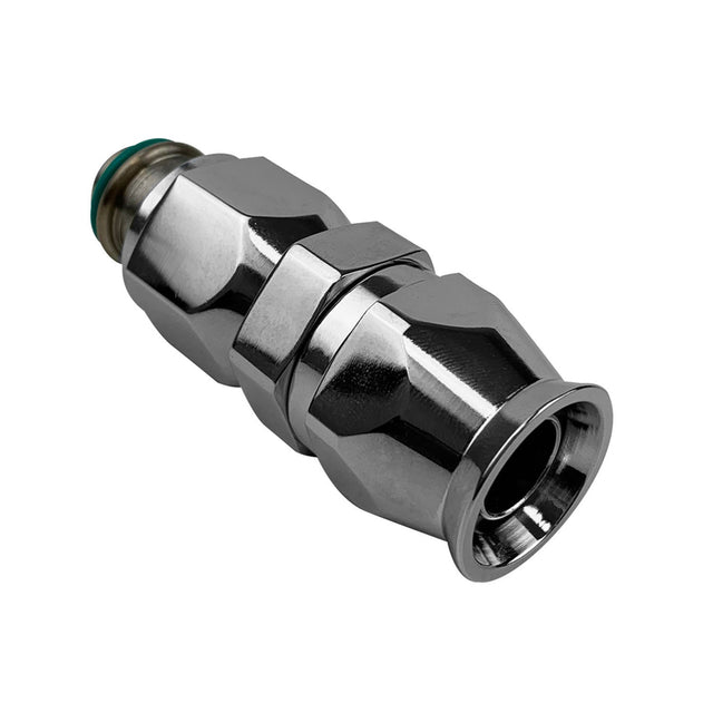 Proflow Hose End Air Conditioning 304 Stainless Straight Female O-Ring Pilot -10, Chrome - PFEAC101-10 PFEAC101-10