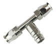 Proflow Hose End Air Conditioning 304 Stainless Straight Inline Charge Port -10, Chrome - PFEAC110-10CP PFEAC110-10CP