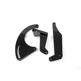 Proflow Aluminium A/C Compressor Bracket, Water Pump, For Chevrolet SB, Long, Passenger Side Mount, Black - PFEACBBC9106BK