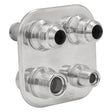 Proflow Firewall Bulkhead Aluminium Air Con 4 Port #6, #10 Inline, Polished - PFEACWP103 PFEACWP103