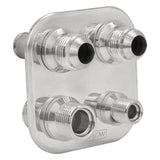 Proflow Firewall Bulkhead Aluminium Air Con 4 Port #6, #10 Inline, Polished - PFEACWP103 PFEACWP103