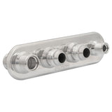 Proflow Firewall Bulkhead Aluminium Air Con 4 Port #10, #6 Inline, Polished - PFEACWP104 PFEACWP104