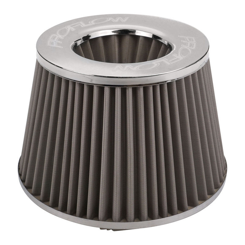 Proflow Air Filter Pod Style Stainless 100mm High 63.5mm (2-1/2') Neck - PFEAF-10063S PFEAF-10063S