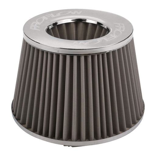 Proflow Air Filter Pod Style Stainless 100mm High 63.5mm (2-1/2') Neck - PFEAF-10063S PFEAF-10063S