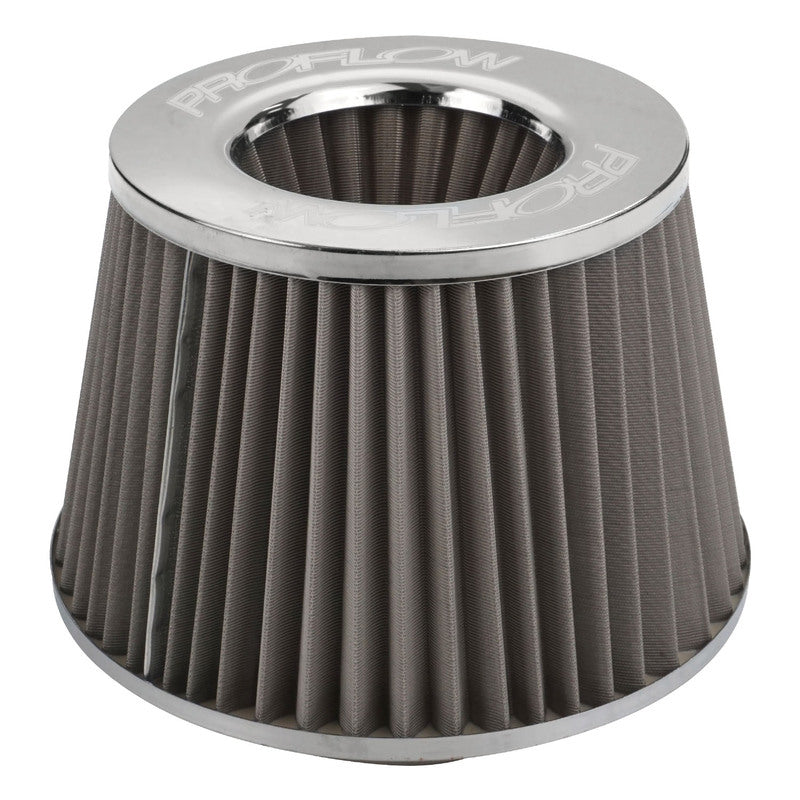 Proflow Air Filter Pod Style Stainless Steel 100mm High 76mm (3in. ) Neck - PFEAF-10076S PFEAF-10076S