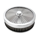 Proflow Air Filter Assembly Flow Top Round Stainless Steel 9in. x 3in. Suit 5-1/8in. Flat Base - PFEAF-230076S PFEAF-230076S