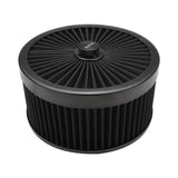Proflow Air Filter Assembly Flow Top Round Black 9in. x 4in. Suit 5-1/8in. Flat Base - PFEAF-230102B PFEAF-230102B