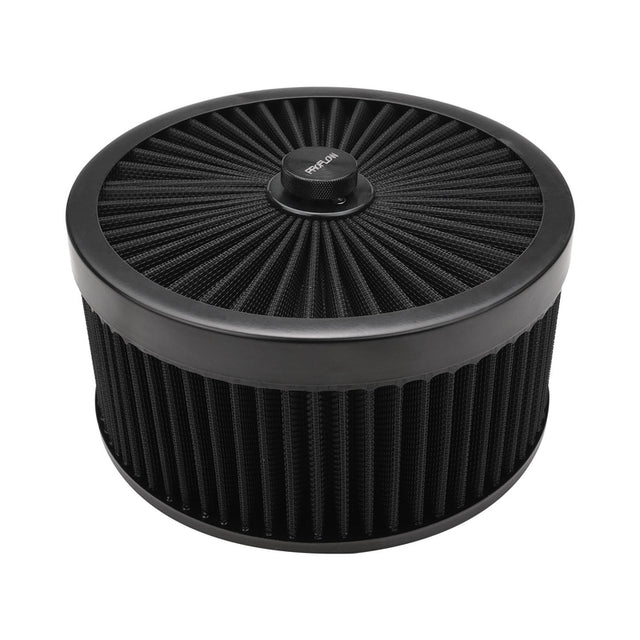 Proflow Air Filter Assembly Flow Top Round Black 9in. x 4in. Suit 5-1/8in. Flat Base - PFEAF-230102B PFEAF-230102B